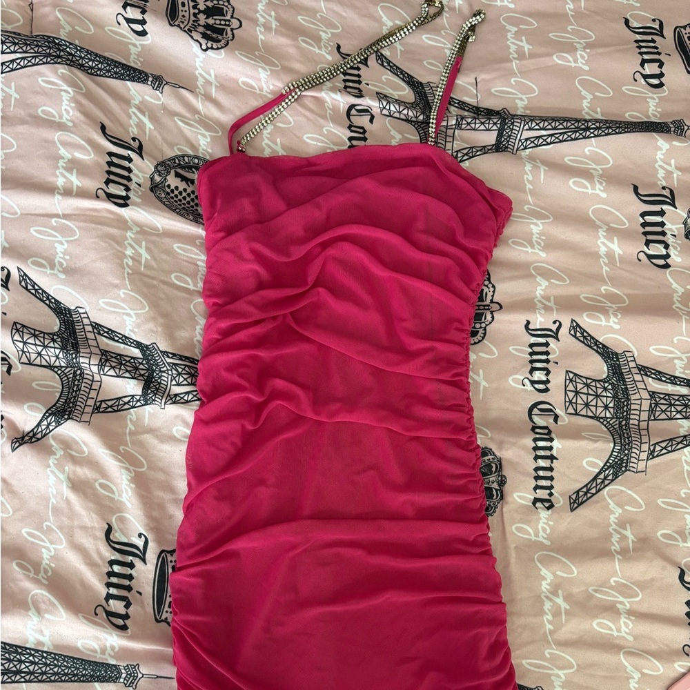 Forever 21 Pink Ruched Dress